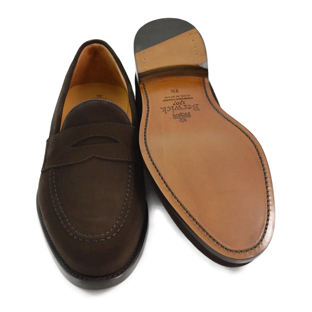 Berwick 1707 Penny Loafer (9628) - Dark Brown Suede – A Fine Pair of Shoes