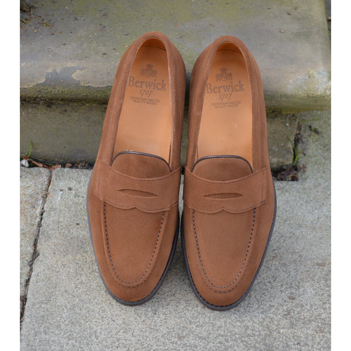 penny suede loafers
