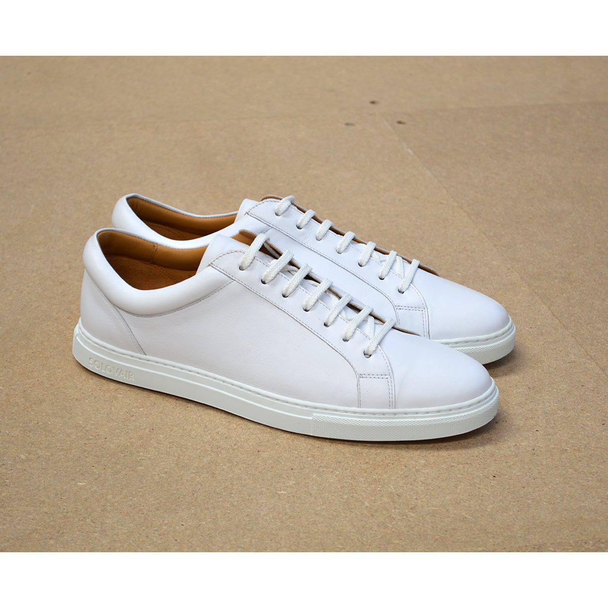 SOLOVAIR Sneaker- White Calf – A Fine Pair of Shoes