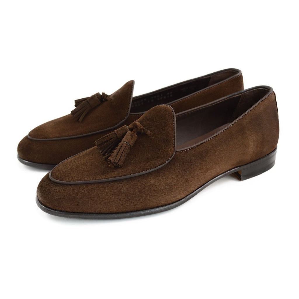 Berwick 1707 Tassel Belgian Loafer (4951)-Dark Brown – A Fine Pair of Shoes