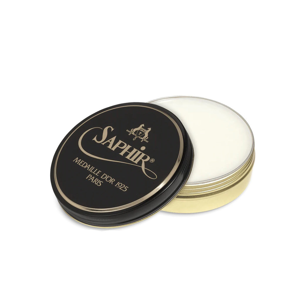 Saphir Medaille D’or Oiled Leather Cream with Neatsfoot Oil for Nourishing and Water Repellence - Dark Brown