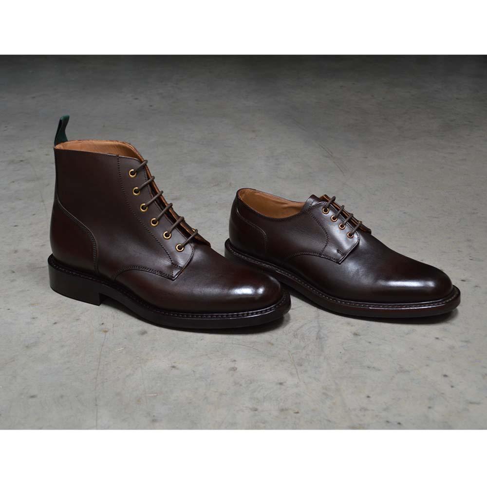 NPS BLAIR Plain Derby Shoes - Walnut 