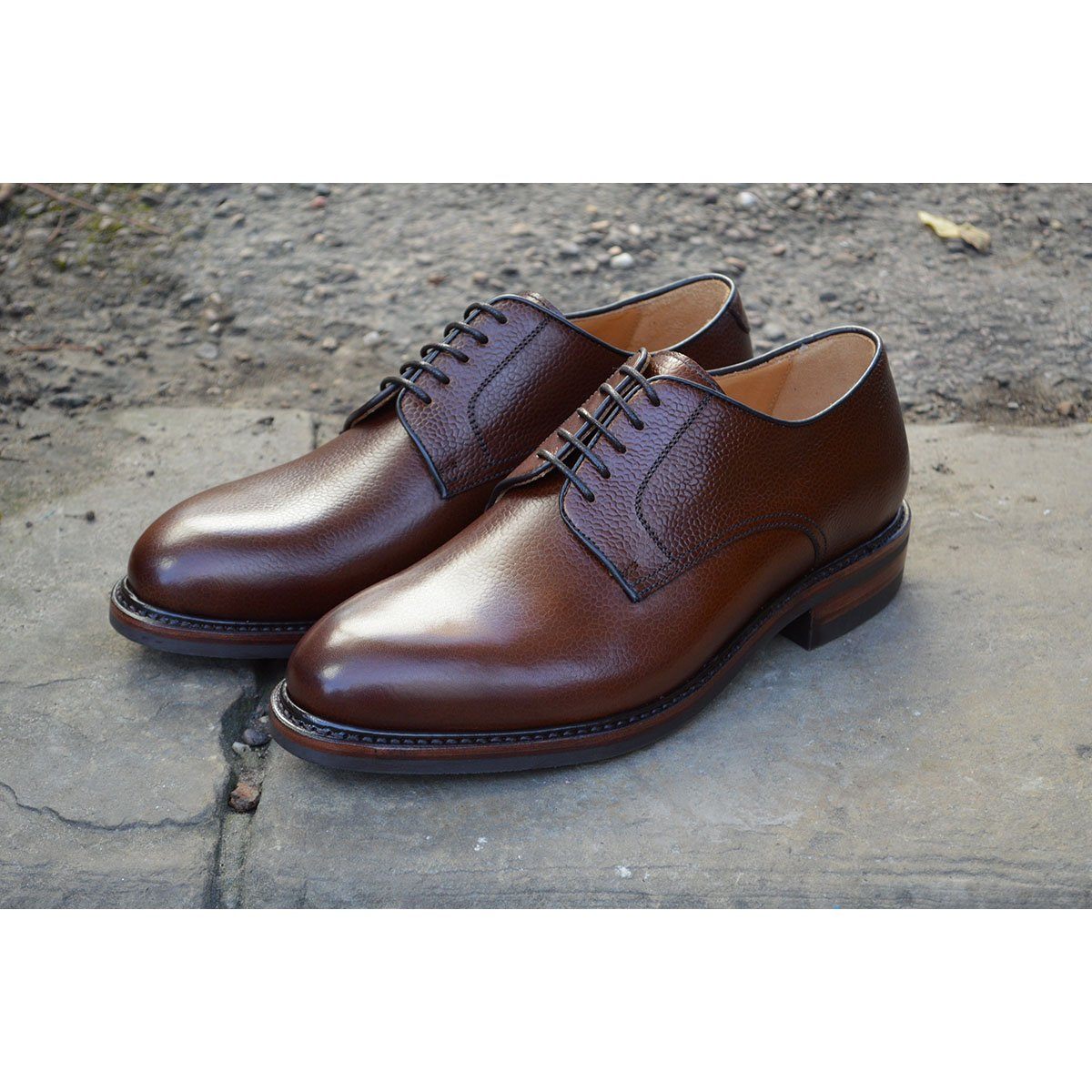 plain derby shoes