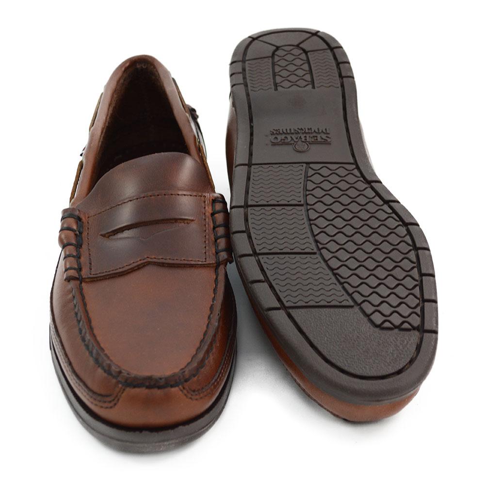 Sebago Sloop Brown Oiled Waxy Slip On Shoes - A Fine Pair of Shoes ...