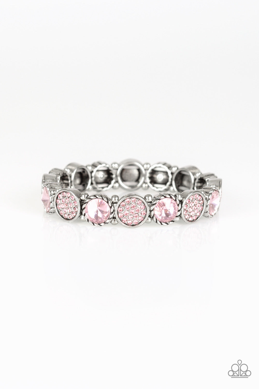Paparazzi Bracelets Take A Moment To Reflect - Pink – Frosted Gems