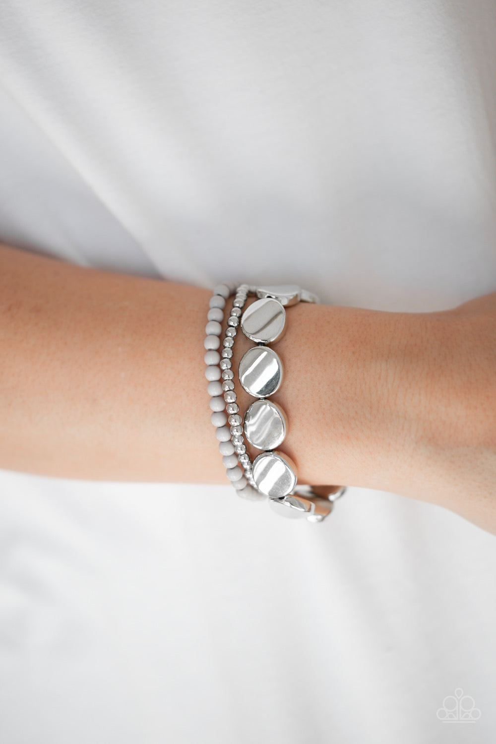 Paparazzi Bracelets Beyond The Basics - Silver