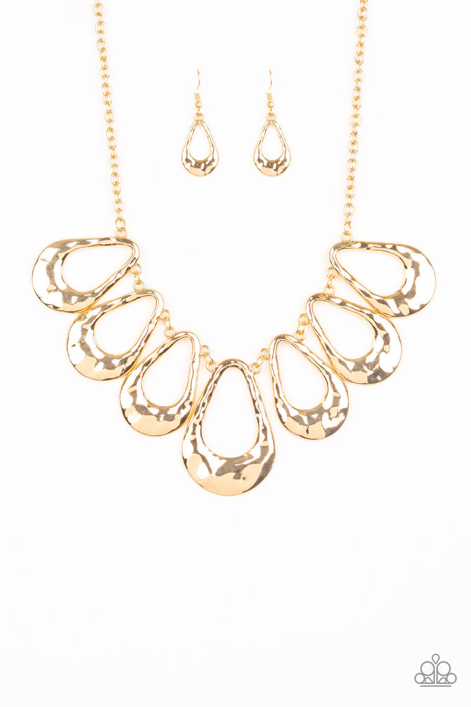 Paparazzi Necklaces Teardrop Envy - Gold – Frostedgems