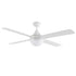 Link AC 48"/1220mm 4 Blade White with 2x E27 Lamp Holders AC Motor ABS Ceiling Fan
