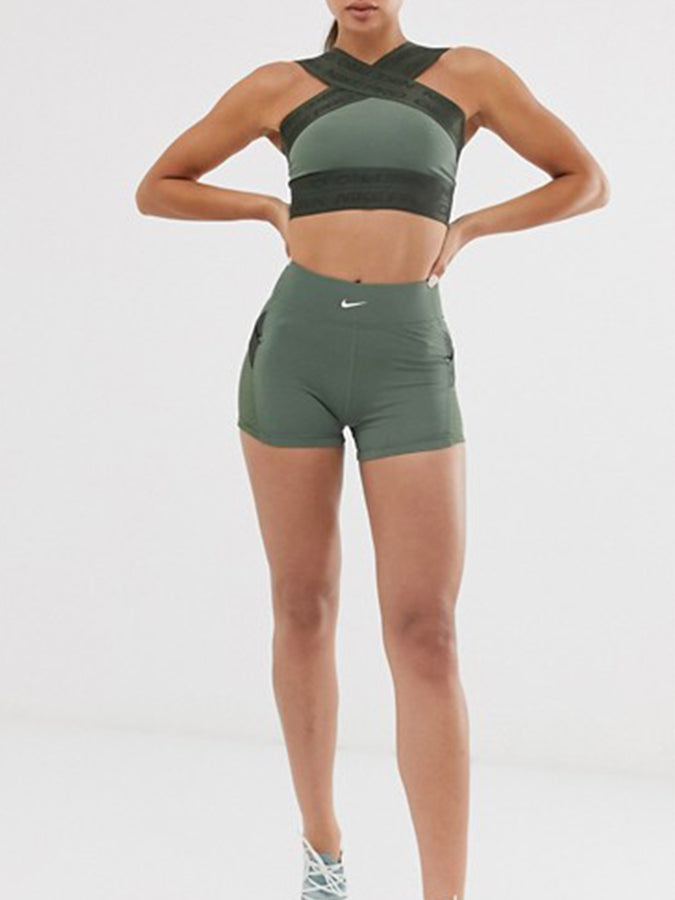 Nike Pro women double tape Crop Top 