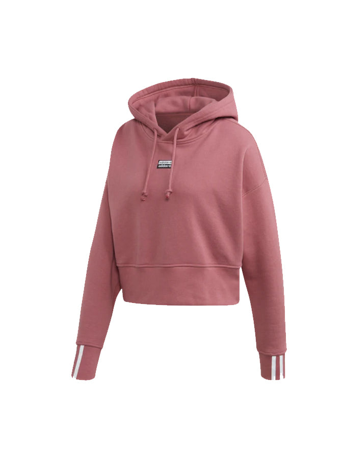 adidas maroon cropped hoodie