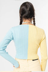 Minga London Two Tone Cropped Cardigan