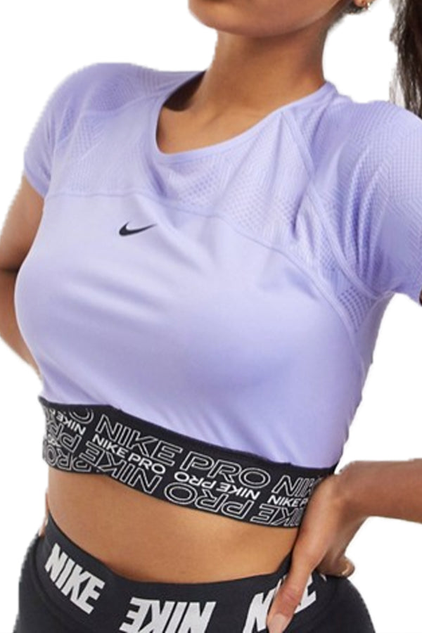 purple nike crop top