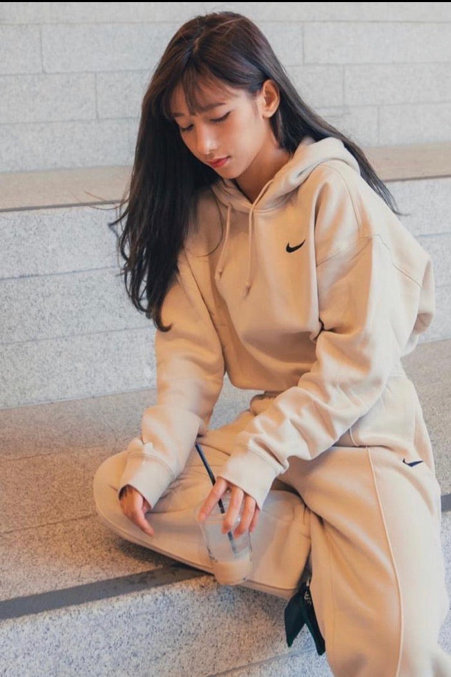 nike swoosh khaki