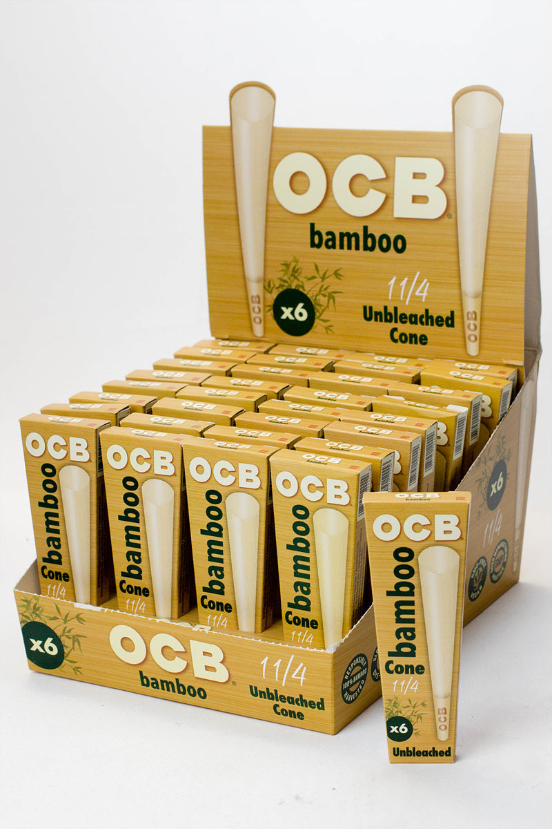 OCB Bamboo Cone 1 1/4 Box of 32 | One Wholesale Canada