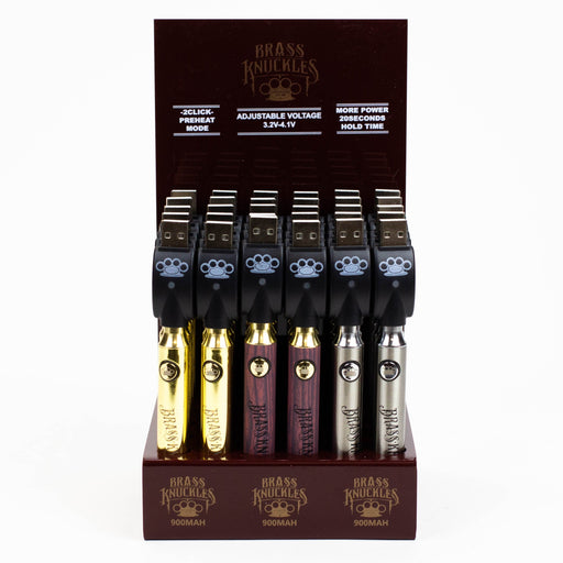 Brass Knuckles Vape Battery (2 options): Bud Man Orange County