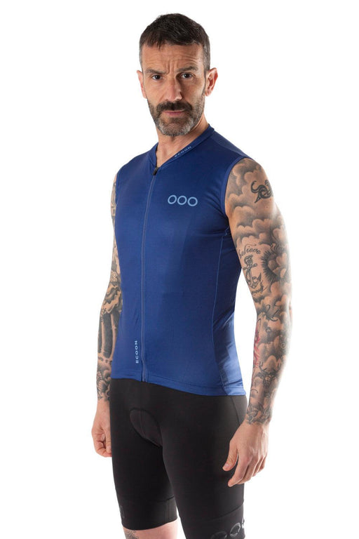 {{ product.type }} ECOON ALPE D´HUEZ Cycling Vest Windproof Men Blue - KRNglasses.com