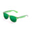ocean sunglasses KRNglasses model BEACH SKU 18202.4 with shiny black frame and revo blue lens