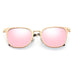 Sunglasses CRAMILO CAMBRIDGE | A22 Pillowed Rectangle Flat Lens Horned Rim