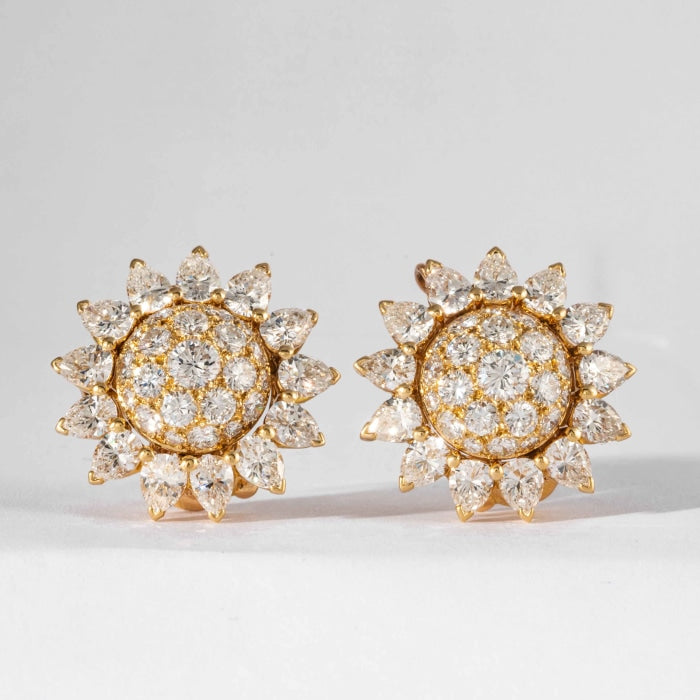 vintage cartier diamond earrings