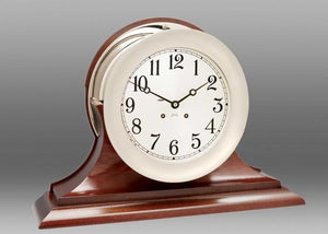 Chelsea 8 5 Ship S Bell Clock In Nickel W Traditional Base