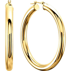 14k gold hoop earrings