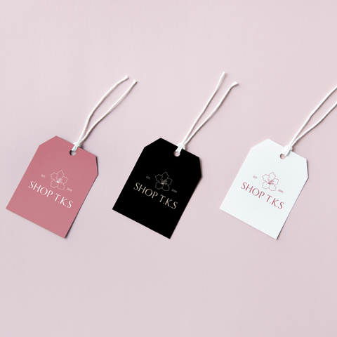 Tags for Shop T.K.S, rebrand new store logo. How to rebrand your business