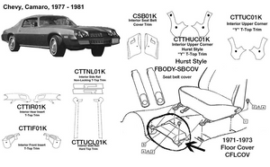 1980 camaro interior parts