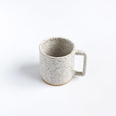 Margaret & Beau While Speckled Mug