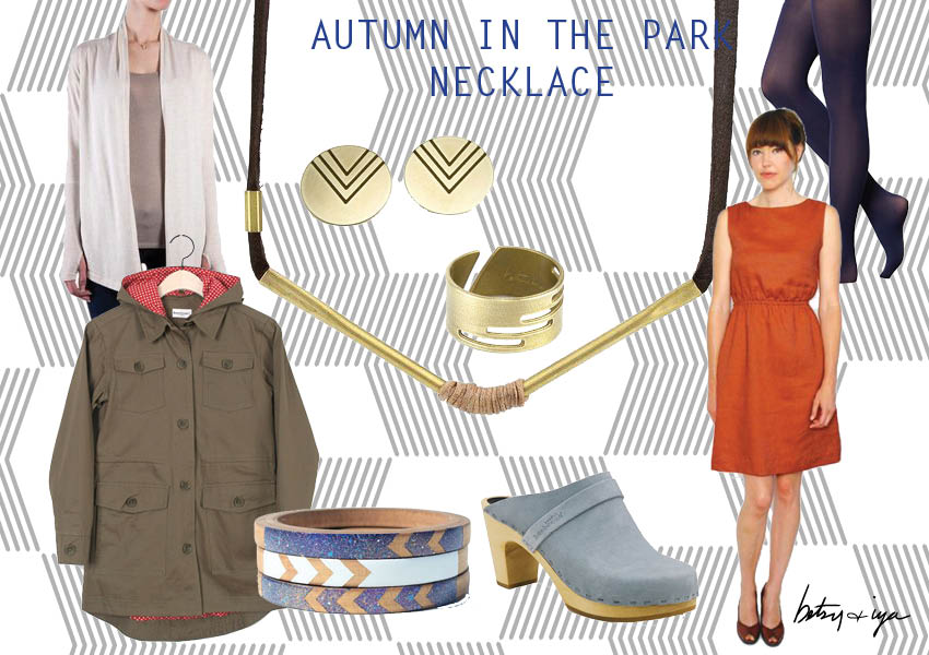 Autumn in the Park necklace_style board