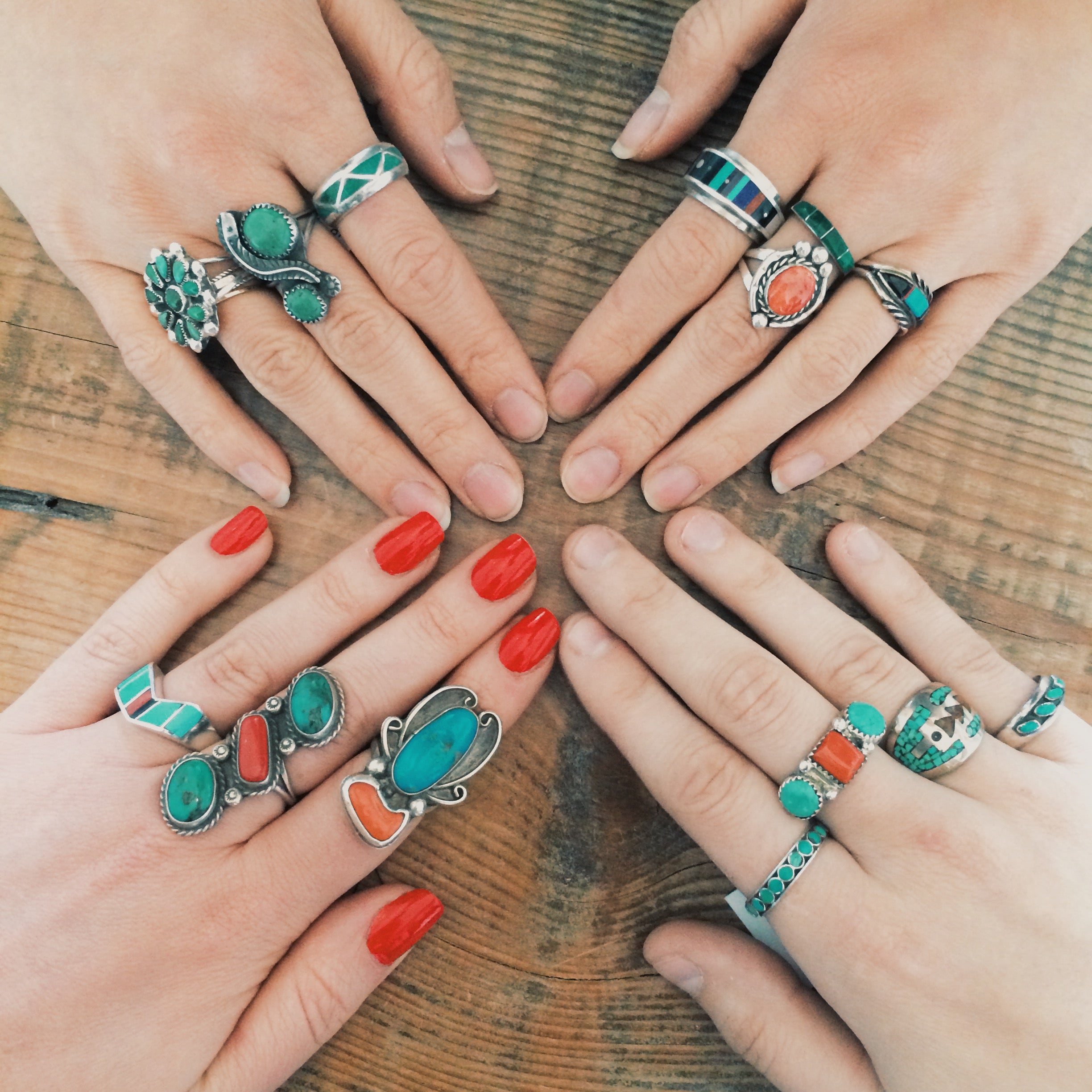 sterling silver turquoise rings
