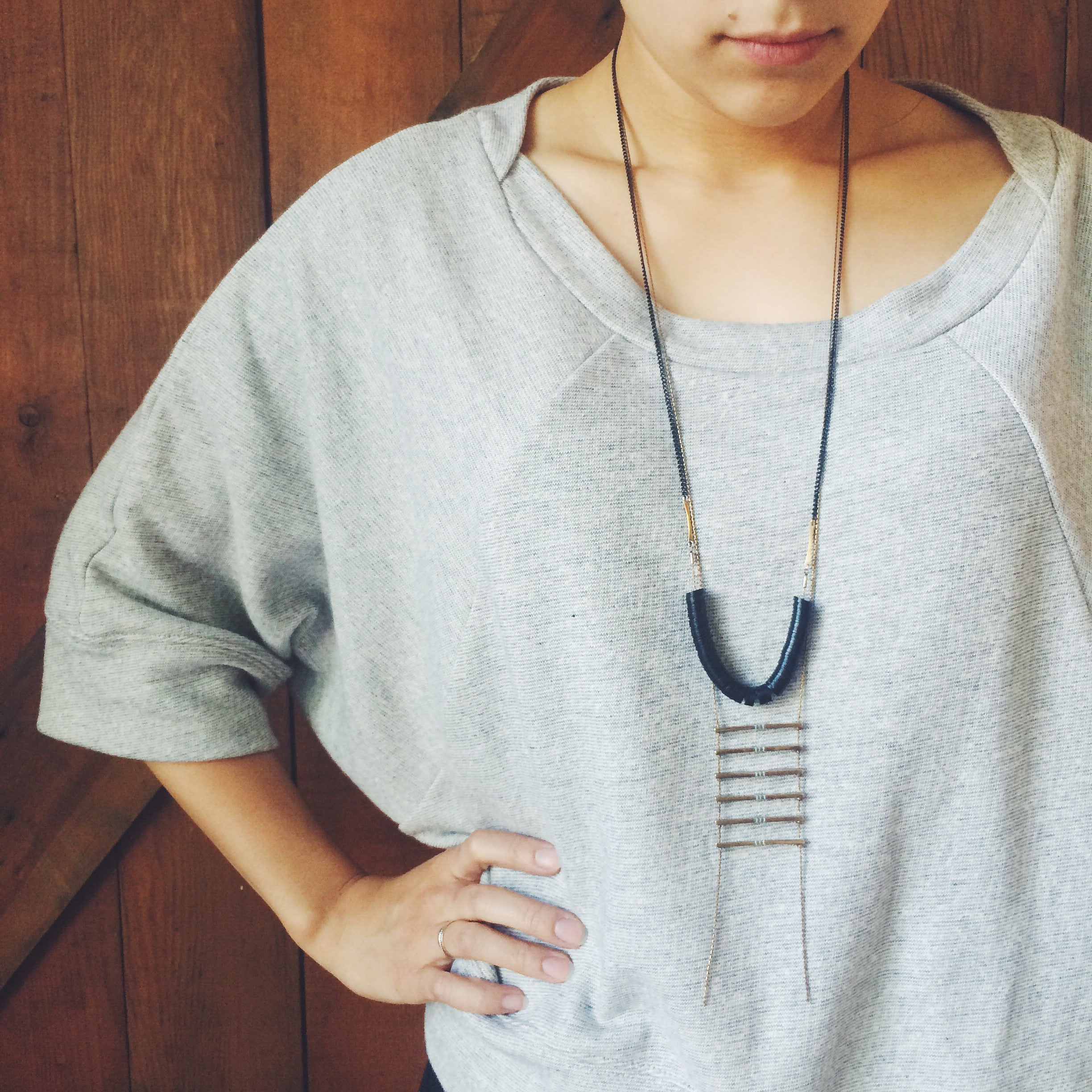 how to layer long necklaces