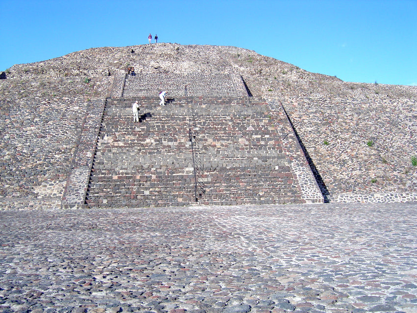 Picture of one of Teotihuacan's pyramids in Mexico.