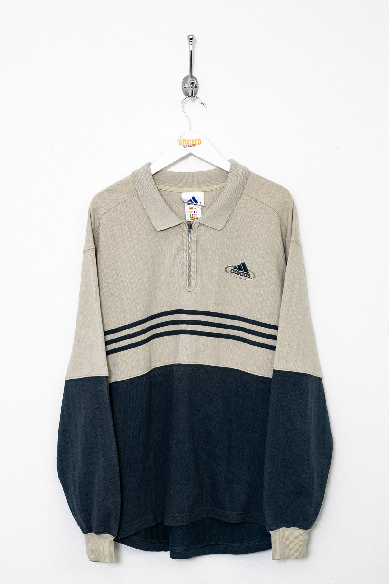 00s Adidas 1/4 Zip Sweatshirt (S)