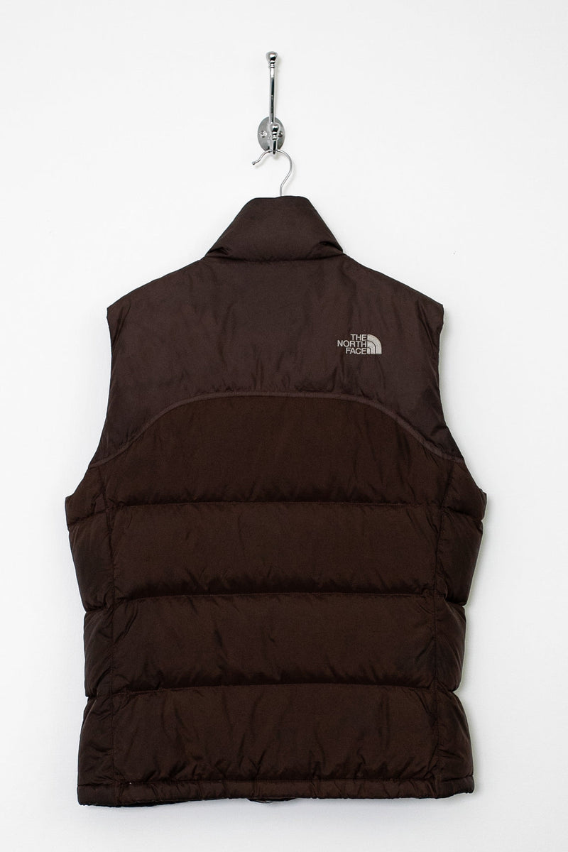 The North Face Nuptse Women's Brown Vintage Down Puffer Vest Jacket Size S