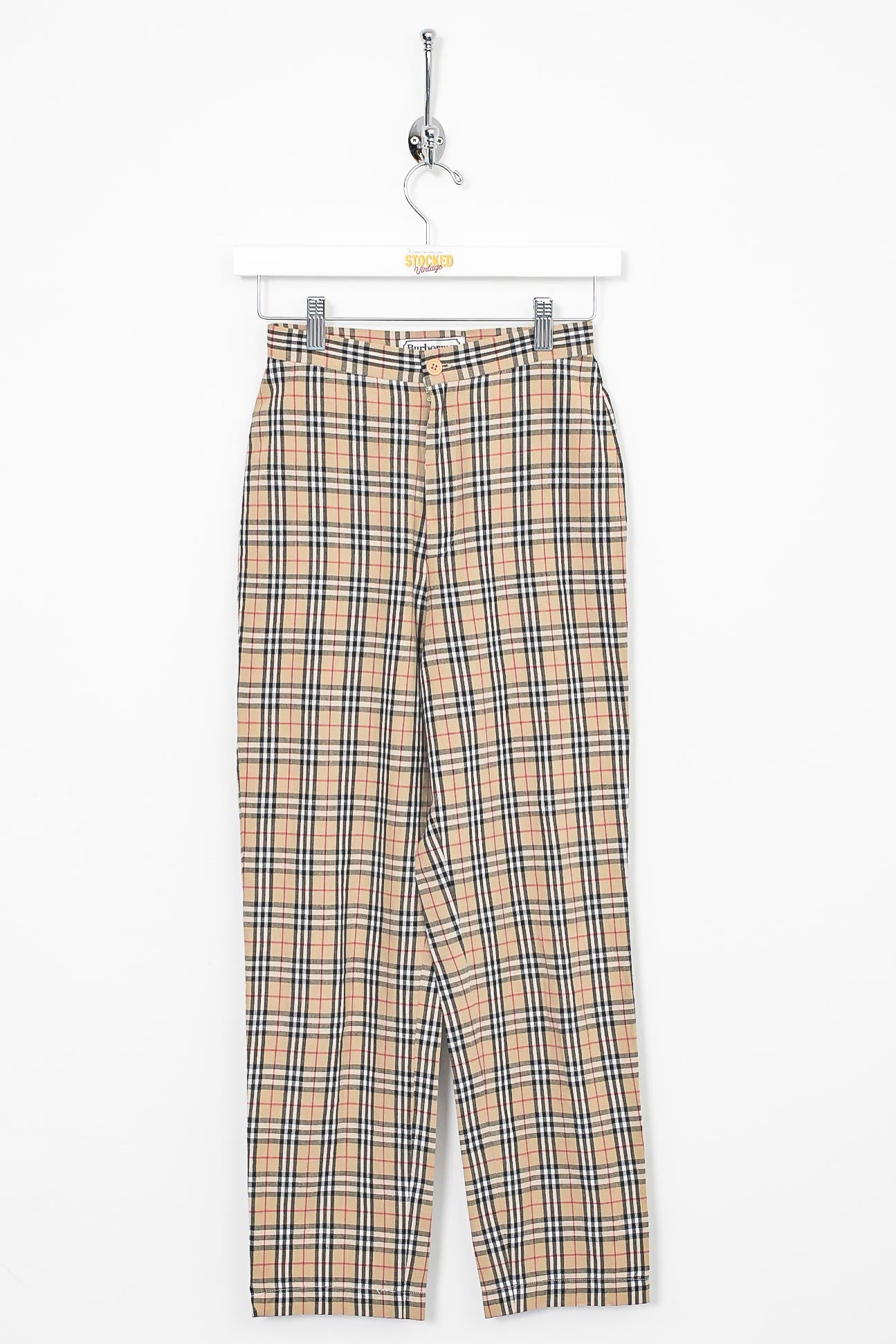 Womens Burberry Nova Check Trousers (XS) – Stocked Vintage