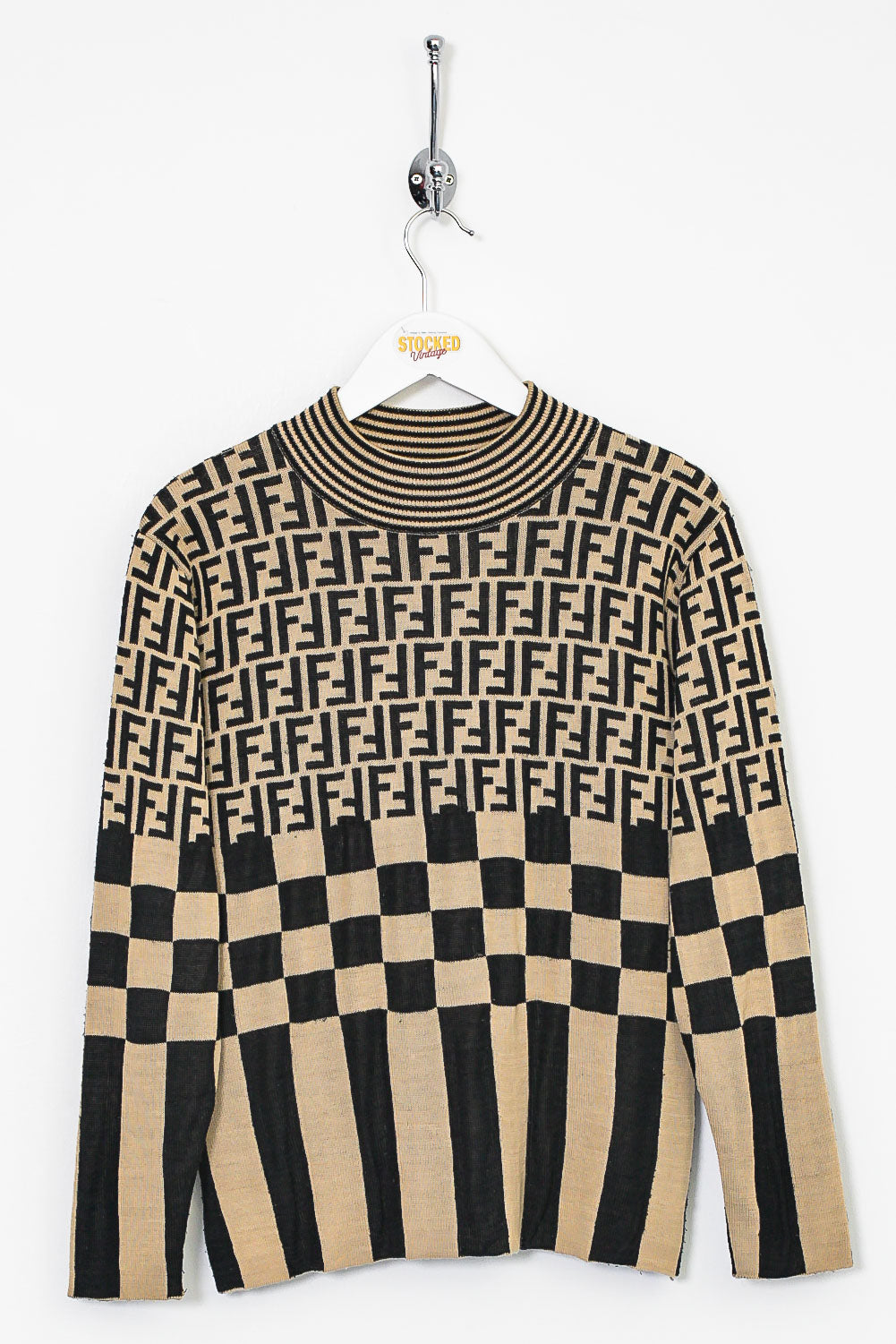 Fendi logo store neck jumper