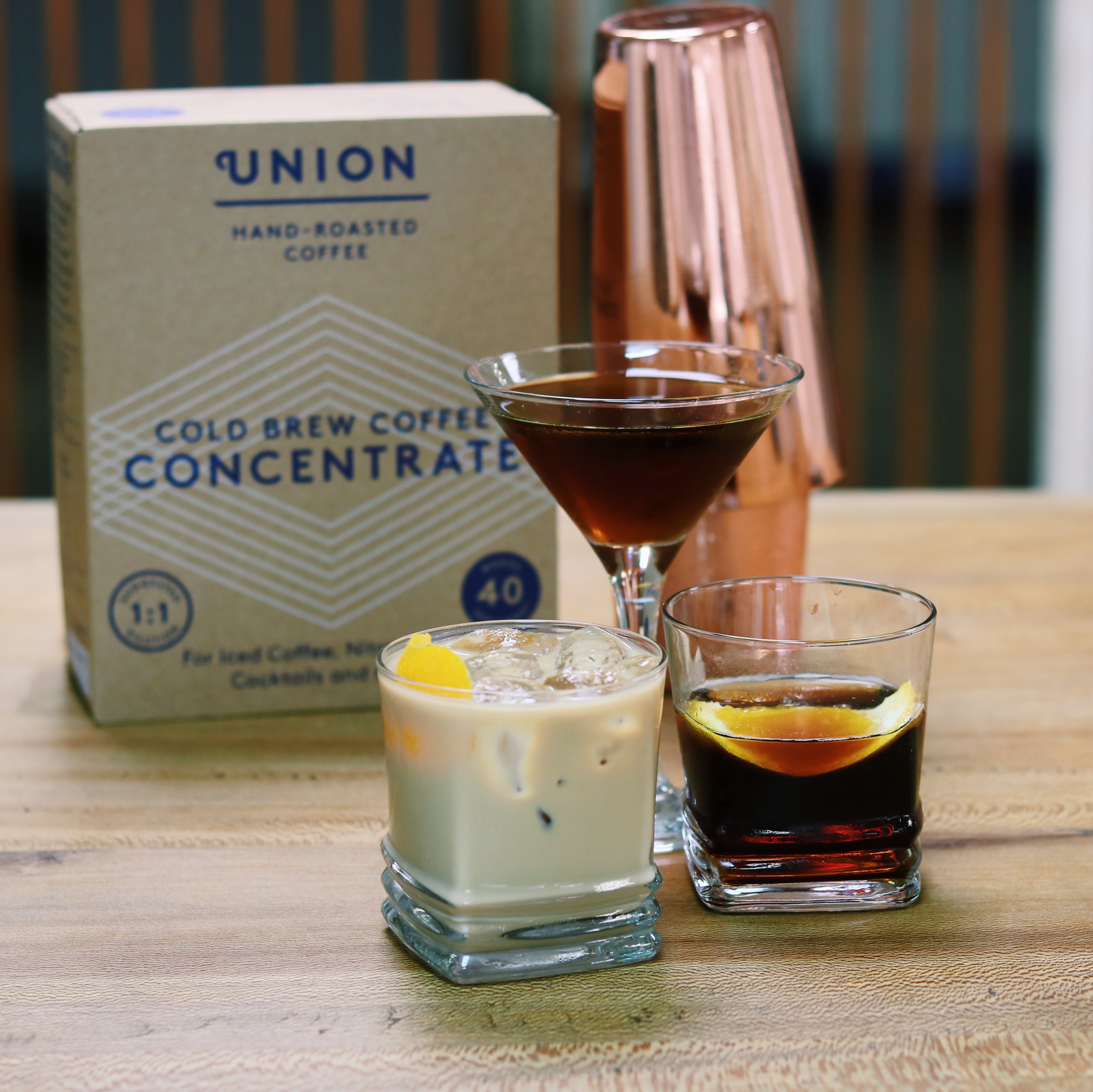 union cold brew concentrate coffee cocktails