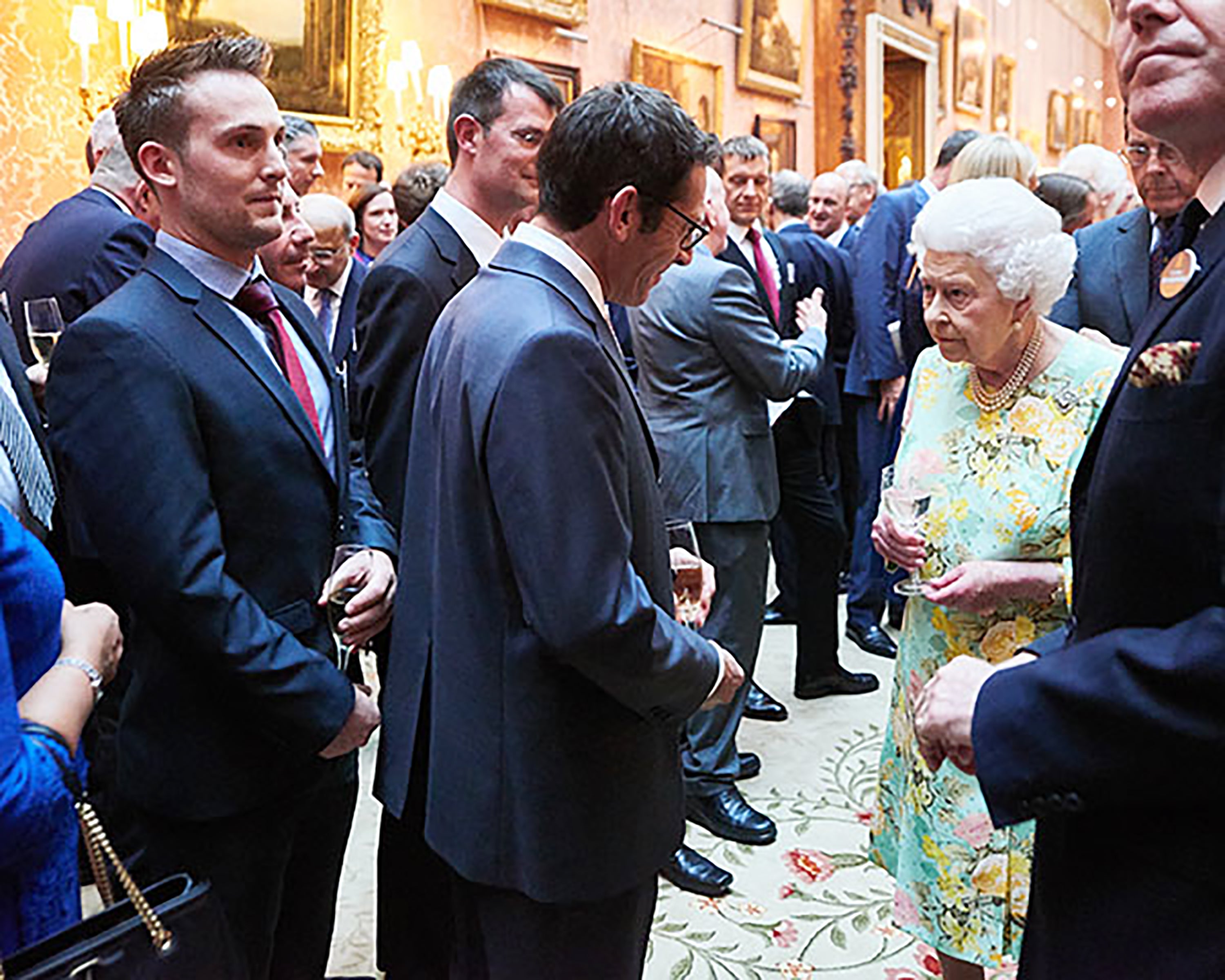 Jeremy meeting Queen Elizabeth, July 2017