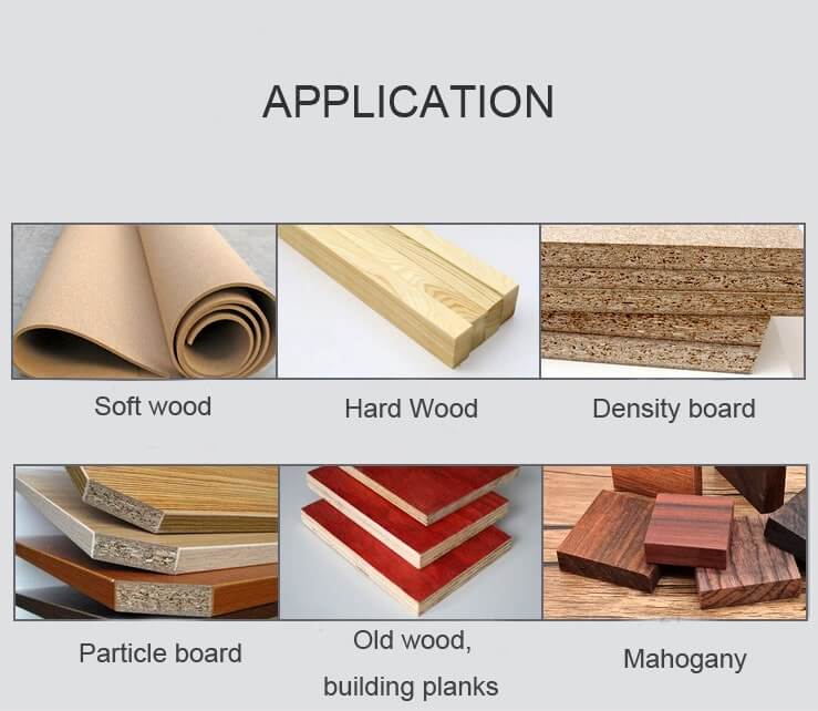 wood application for carbide indexable inserts