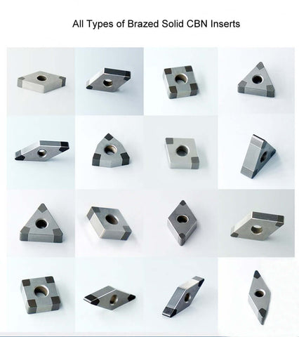 all types of brazed solid CBN inserts