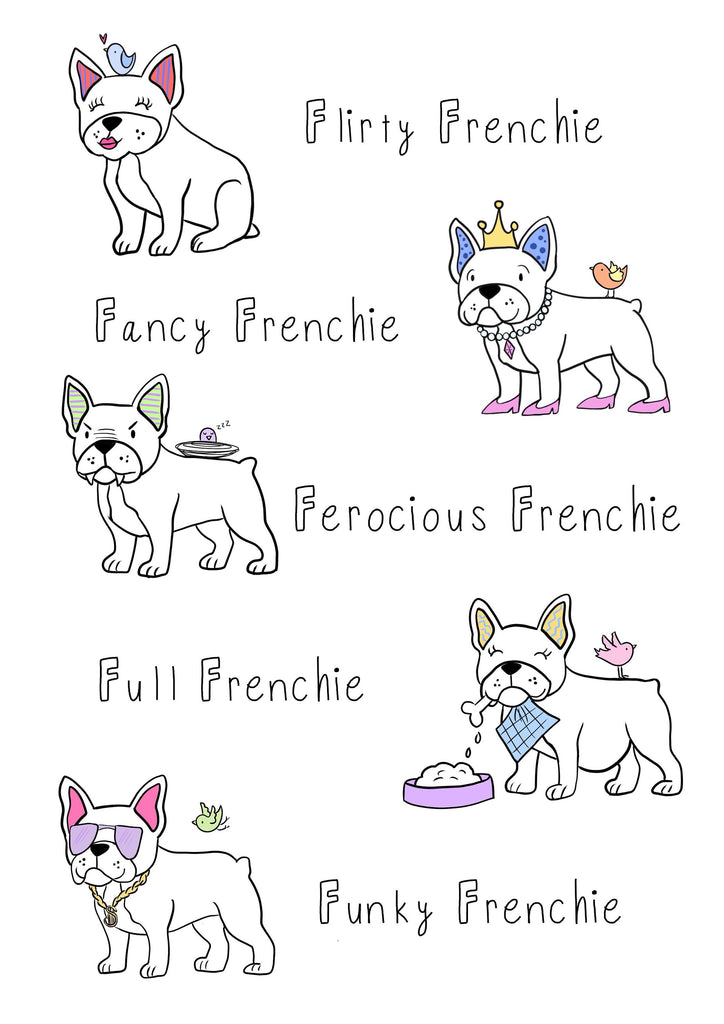 Fun French Bulldog Illustration – Peachie Pie Designs