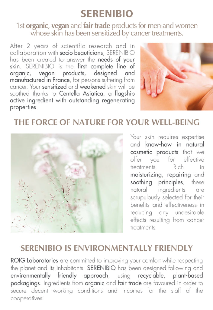 Serenbio - For ultra- sensitive skin including reactive, atopic and skin weakened by anti-cancer treatment