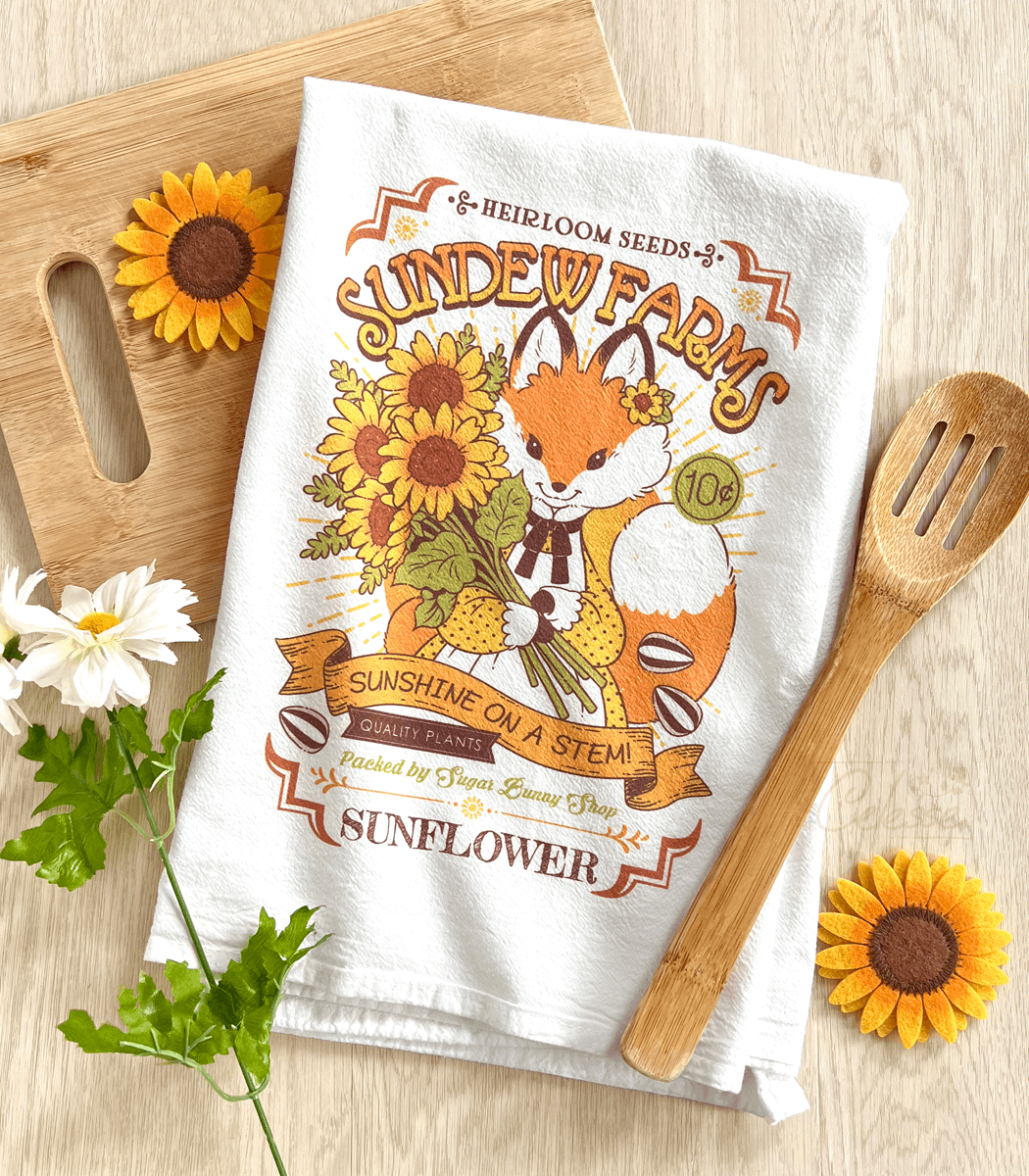 Honey Bees Flour Sack Tea Towels - Single