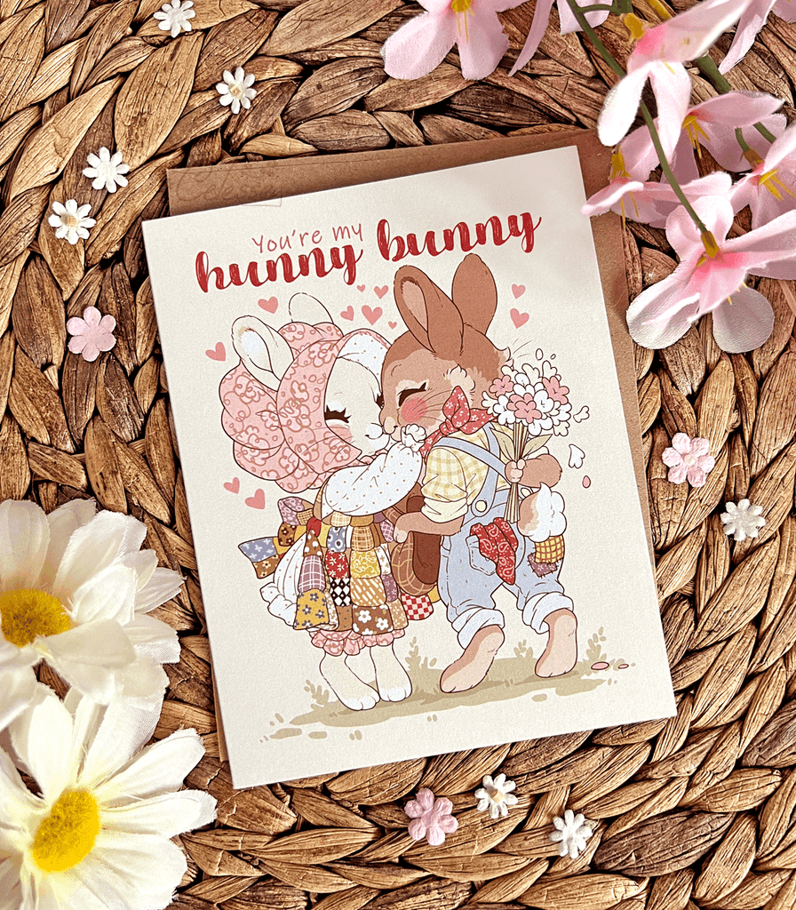 Youre My Hunny Bunny Greeting Card Sugar Bunny Shop