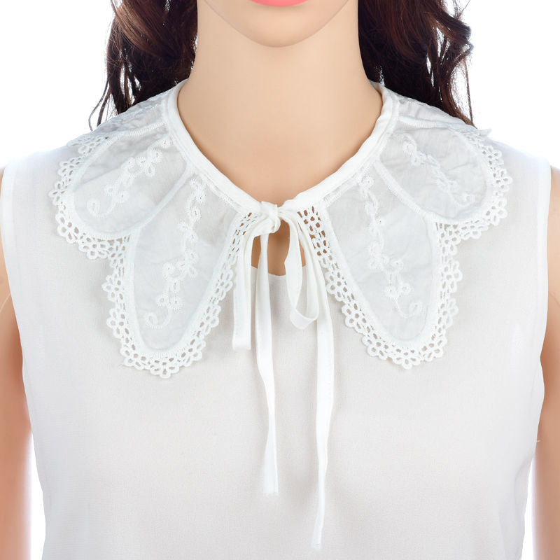 Stylish Blouse Detachable Lace Collar – Mettw