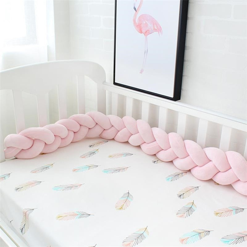 braided baby bed bumper