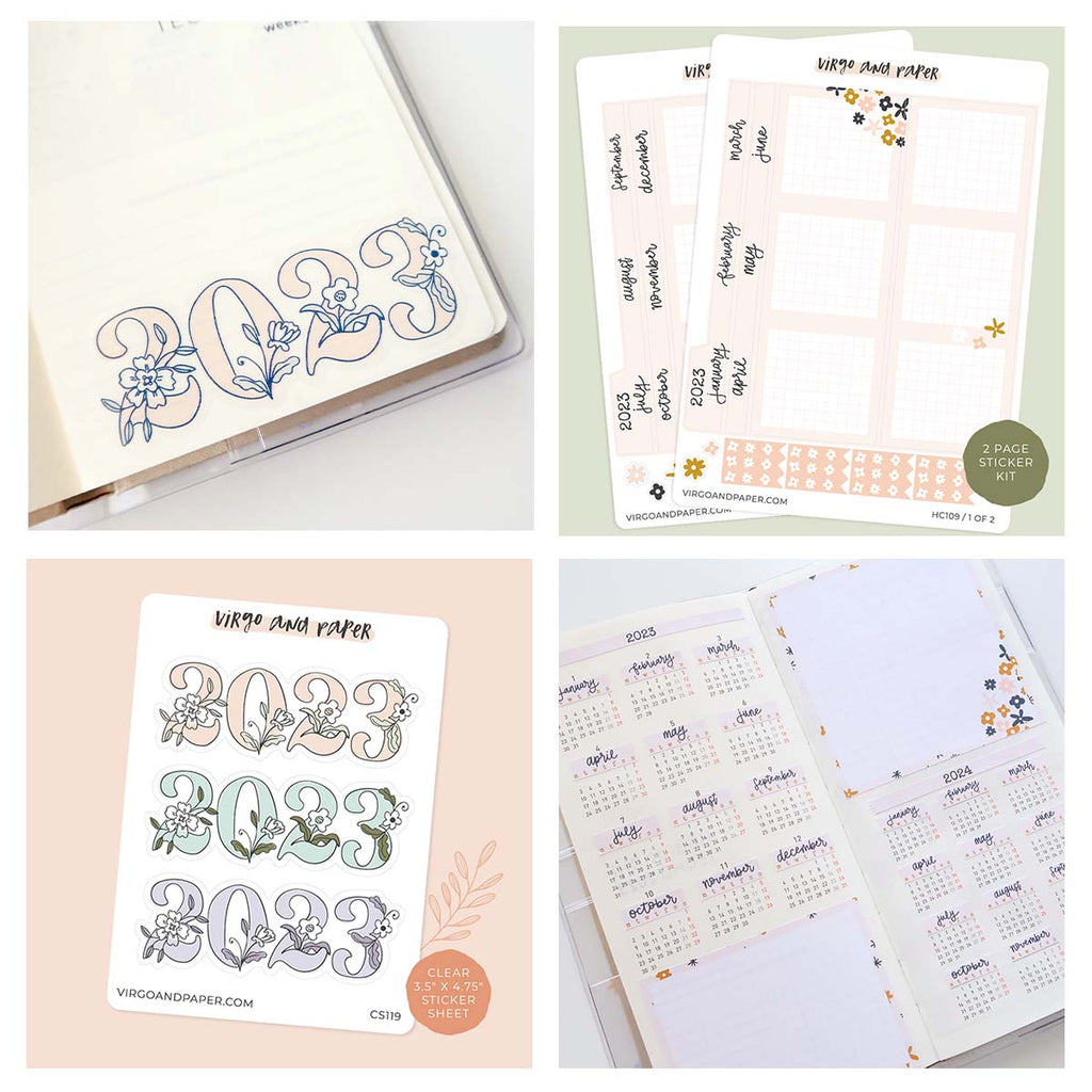 Create Weekly Planner Sticker Kit – Virgo and Paper
