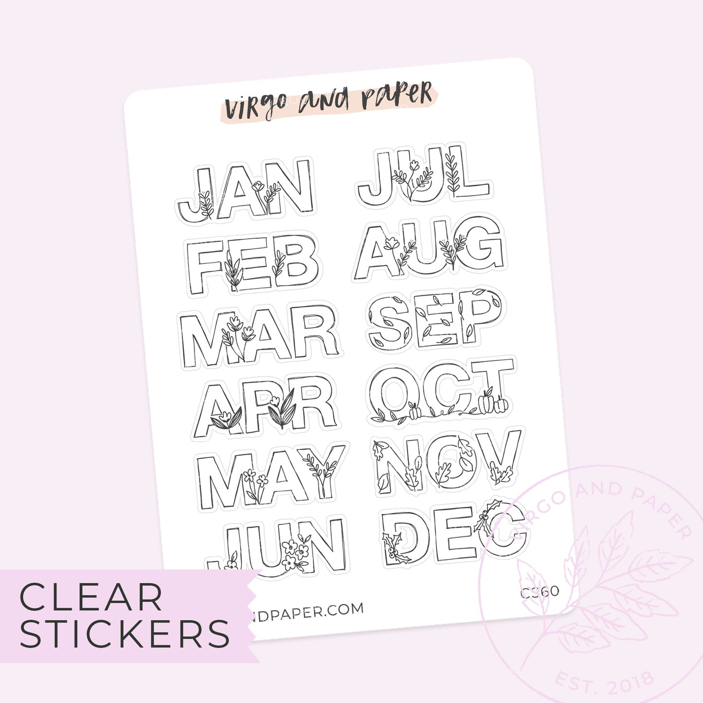 Clear Mood Emoji Stickers - Rainbow – Virgo and Paper