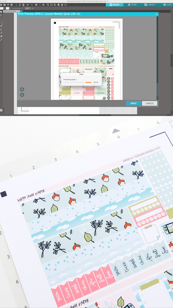 How to Cut Printable Planner Stickers