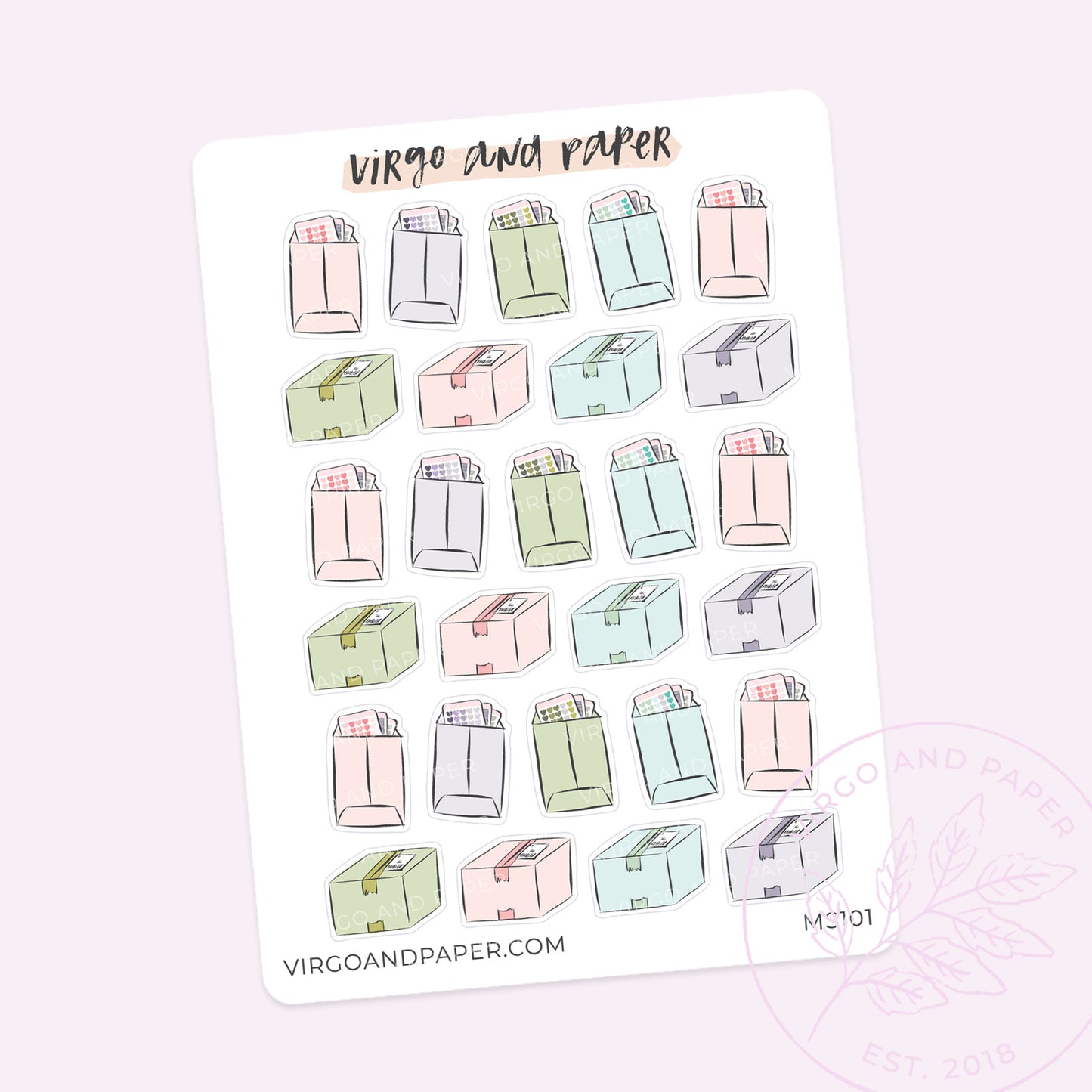 Laundry Mini Sticker Sheet – Virgo and Paper